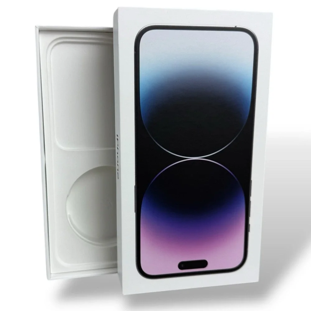 Apple iPhone 14 Pro Max EMPTY BOX Deep Purple‎ W/Insert OEM Charging Cable